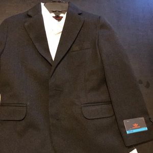 Dockers Boys black suit set with shirt